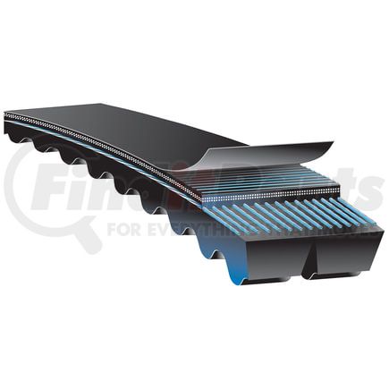Gates 2/BX97 Accessory Drive Belt Tri-Power PowerBand Classical Section Molded Notch Joined V-Belt