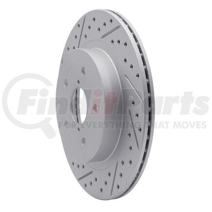 830-13028L by DYNAMIC FRICTION COMPANY - Geoperformance Rotor - Drilled and Slotted