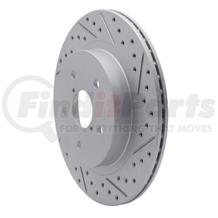 830-13028R by DYNAMIC FRICTION COMPANY - Geoperformance Rotor - Drilled and Slotted