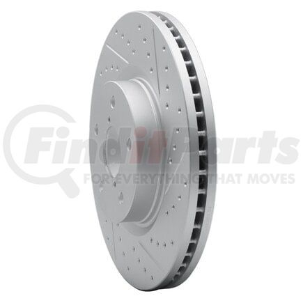 830-13035R by DYNAMIC FRICTION COMPANY - Geoperformance Rotor - Drilled and Slotted
