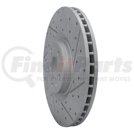 830-27051R by DYNAMIC FRICTION COMPANY - Geoperformance Rotor - Drilled and Slotted