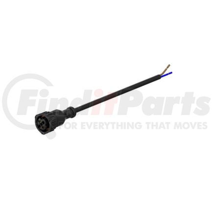 4494151000 by WABCO - Tractor ABS ATC Cable - Multi-Purpose Control Cable, 2 pole bayonet connector with blunt cut end