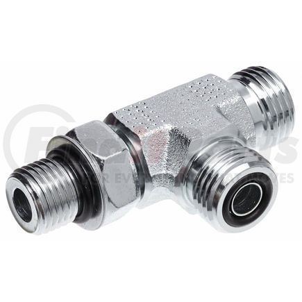 Gates G60821-0808 Hydraulic Coupling / Adapter Male Flat-Face O-Ring to Male O-Ring Boss to Male Flat-Face O-Ring - Tee