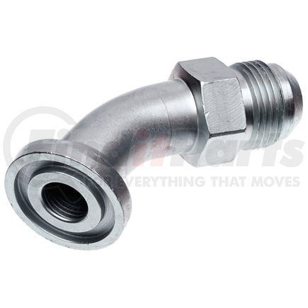 Gates G60906-2016 Hydraulic Coupling / Adapter Code 61 O-Ring Flange to Male JIC 37 Flare - 45 - High Pressure
