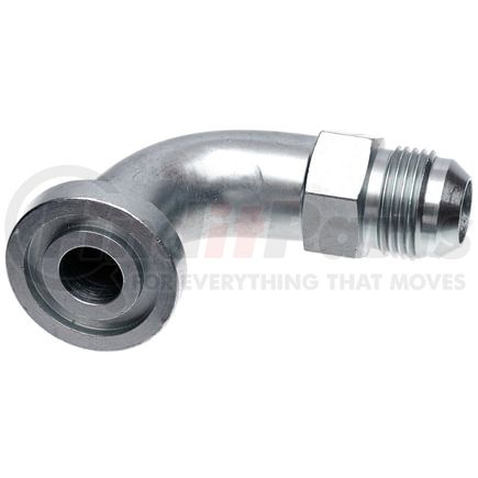 Gates G60940-1216 Hydraulic Coupling / Adapter Code 62 O-Ring Flange Heavy to Male JIC 37 Flare 90 - (6,000 psi)