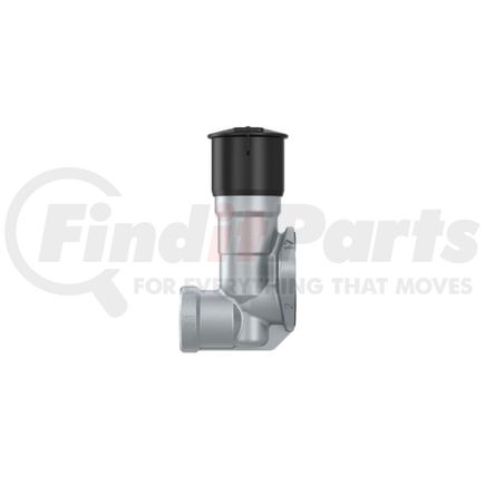 9630010130 by WABCO - Air Brake Quick Release Valve - Black, 123.28 psi, 2 x M8, With flange