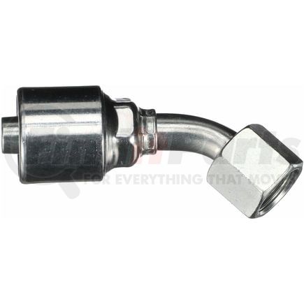 G25174-0606T by GATES - Female JIC 37 Flare Swivel - 45 Bent Tube - TuffCoat Xtreme Plating (MegaCrimp)