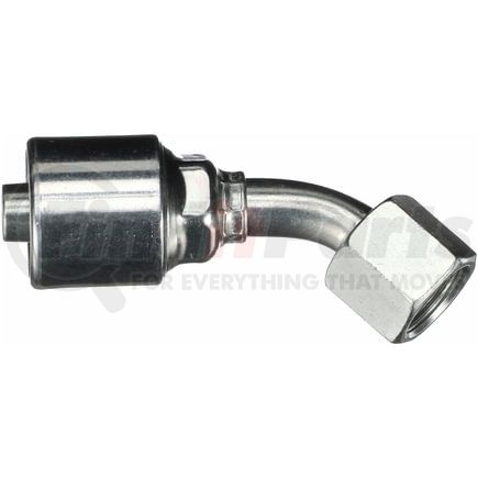 Gates G25175-2020 Hydraulic Coupling / Adapter Female JIC 37 Flare Swivel - 45 Bent Tube (MegaCrimp)