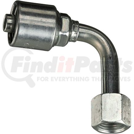 G25181-0604 by GATES - Female JIC 37 Flare Swivel - 90 Bent Tube (MegaCrimp)