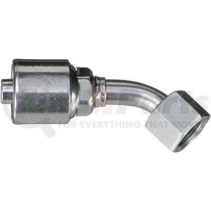 Gates G25234-0806 Hydraulic Coupling / Adapter Female Flat-Face O-Ring Swivel - 45 Bent Tube (MegaCrimp)
