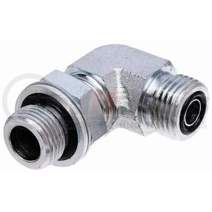 Gates G62475-2020 Hydraulic Coupling / Adapter Male British Standard Pipe Parallel with O-Ring to Male Flat-Face O-Ring - 90