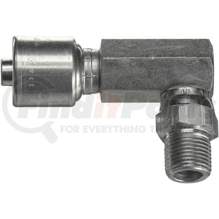 G25107-1212 by GATES - Male Pipe Swivel - 90 Long Block (NPTF - Without 30 Cone Seat) (MegaCrimp)