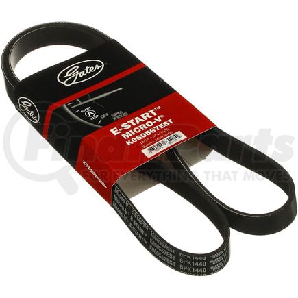 K060567EST by GATES - E-Start Micro-V Serpentine Drive Belt