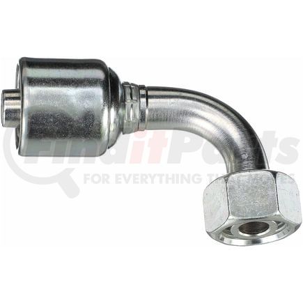 Gates G25655-1018 Hydraulic Coupling / Adapter Female DIN 24 Cone Swivel - Light Series with O-Ring - 90 Bent Tube