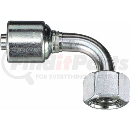 G25730-0512 by GATES - Female DIN 24 Cone Swivel - Heavy Series with O-Ring - 90 Bent Tube (MegaCrimp)