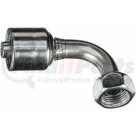 G25832-0404 by GATES - Female British Standard Parallel Pipe O-Ring Swivel - 90 Bent Tube (MegaCrimp)