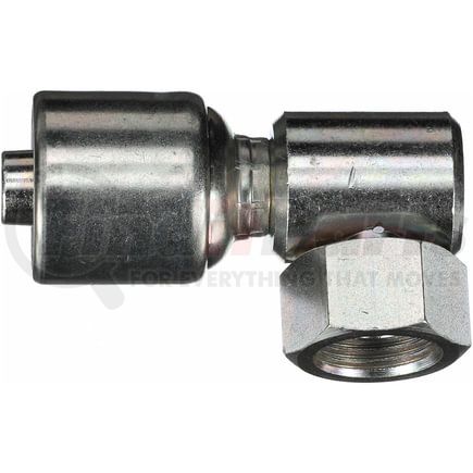 G25845-0404 by GATES - Female British Standard Parallel Pipe O-Ring Swivel - 90 Block (MegaCrimp)