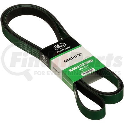 K081223HD by GATES - FleetRunner Heavy-Duty Micro-V Serpentine Drive Belt