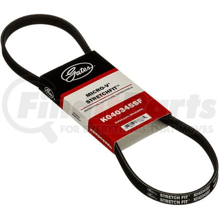 K040345SF by GATES - Stretch Fit Micro-V Serpentine Drive Belt