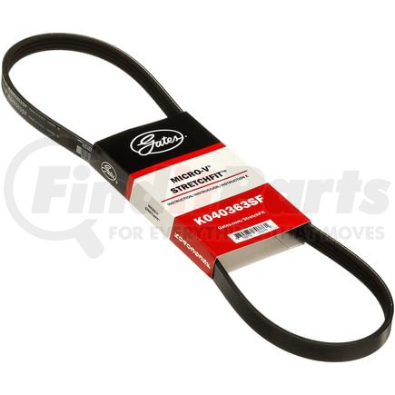 Gates K040363SF Serpentine Belt Stretch Fit Micro-V Serpentine Drive Belt