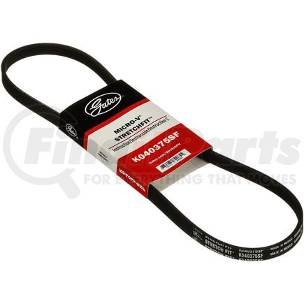 K040375SF by GATES - Stretch Fit Micro-V Serpentine Drive Belt