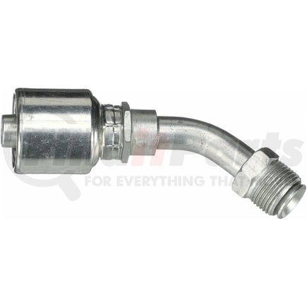 Gates G25502-1010 Hydraulic Coupling / Adapter SAE Male Inverted Swivel - 45 Bent Tube (MegaCrimp)