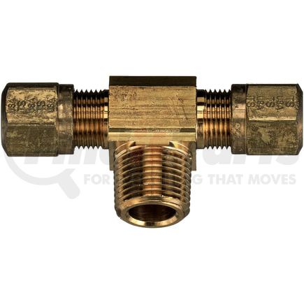 Gates G32136-0604 Hydraulic Coupling / Adapter Air Brake Branch Tee to Male Pipe (Nylon Tubing Compression)