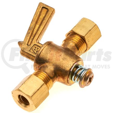 Gates G33701-0808 Hydraulic Coupling / Adapter Shut-off Cock - Copper Tubing Ind. Compress. to Copper Tubing Ind. Compress.