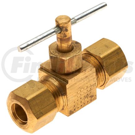 Gates G33901-0404 Hydraulic Coupling / Adapter Needle Valve - Copper Tubing Ind. Compress. to Copper Tubing Ind. Compress.