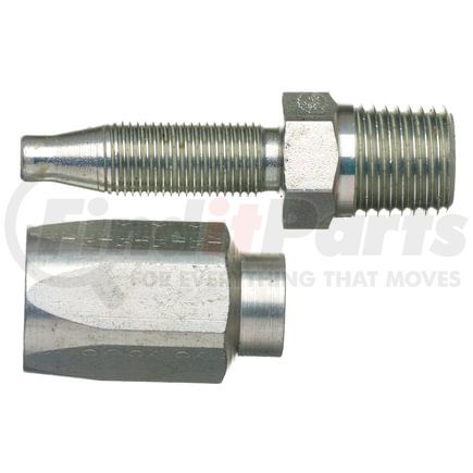 G34100-0604 by GATES - Male Pipe (NPTF - 30 Cone Seat) - Steel (C5CXH, C5C, C5D & C5M Hose)