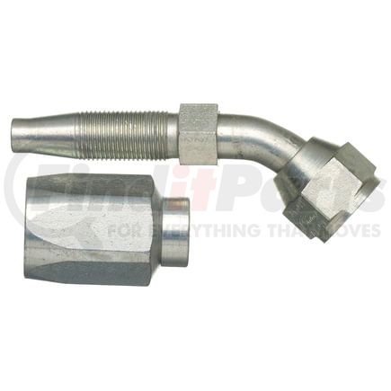 G34175-0606 by GATES - Female JIC 37 Flare Swivel - 45 Bent Tube - Steel (C5CXH, C5C, C5D & C5M Hose)