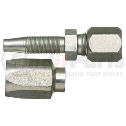 Gates G34510-1010 Hydraulic Coupling / Adapter SAE Male Flareless Assembly - Steel (C5CXH, C5C, C5D & C5M Hose)