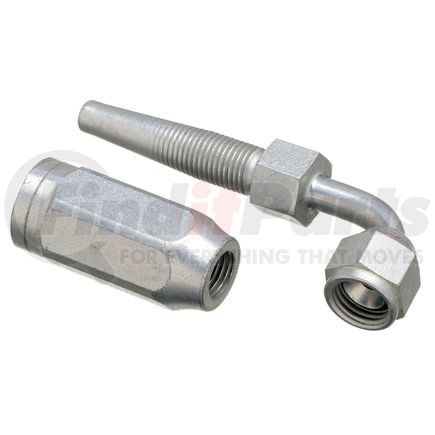 G27180-0404 by GATES - Female JIC 37 Flare Swivel - 90 Bent Tube (Type T for G1 Hose - 1 Wire)