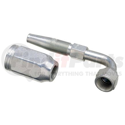 G28180-0608 by GATES - Female JIC 37 Flare Swivel - 90 Bent Tube (Type T for G2 Hose - 2 Wire)