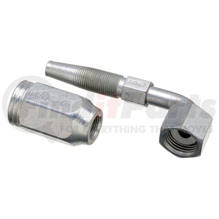 G28239-0404 by GATES - Female Flat-Face O-Ring Swivel - 90 Bent Tube (Type T for G2 Hose - 2 Wire)