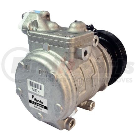 10A1061 by MANDO - New OE AC Compressor w/ Clutch & Pre-filled Oil, Direct Replacement