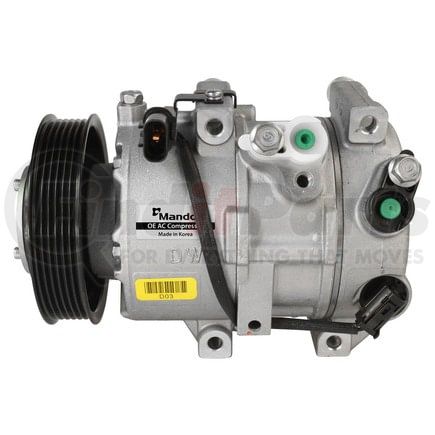 10A1400 by MANDO - New OE AC Compressor w/ Clutch & Pre-filled Oil, Direct Replacement