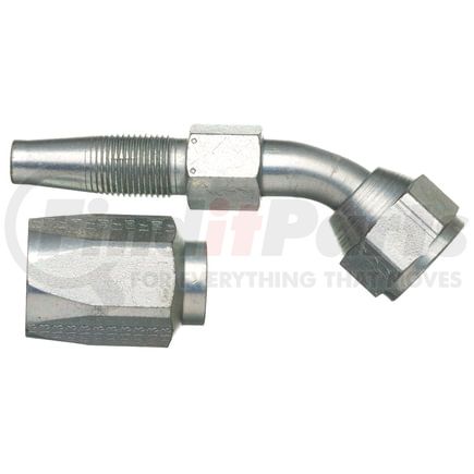 Gates G35175-0606 Hydraulic Coupling / Adapter Female JIC 37 Flare Swivel - 45 Bent Tube - Steel (C5E Hose)