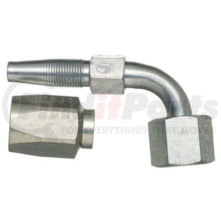 G35205-0606 by GATES - Female SAE 45 Flare Swivel - 90 Bent Tube - Steel (C5E Hose)