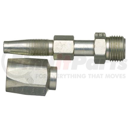 Gates G35500-0505 Hydraulic Coupling / Adapter Male SAE 45 Flare Inverted Swivel - Steel (C5E Hose)