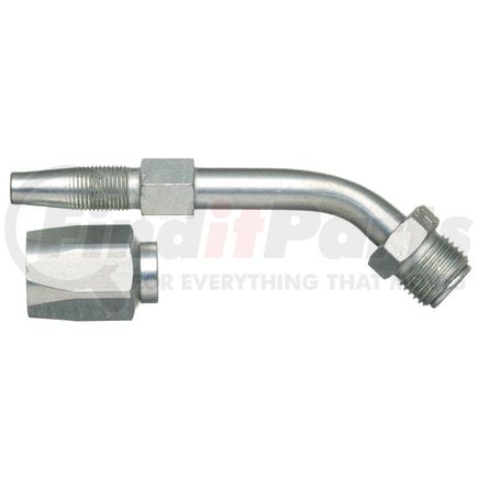 G35502-0808 by GATES - Male SAE 45 Flare Inverted Swivel - 45 Bent Tube - Steel (C5E Hose)