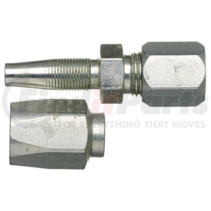 Gates G35510-0404 Hydraulic Coupling / Adapter SAE Male Flareless Assembly - Steel (C5E Hose)