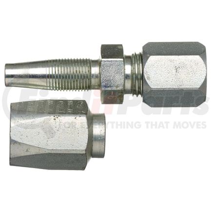 Gates G35510-1010 Hydraulic Coupling / Adapter SAE Male Flareless Assembly - Steel (C5E Hose)