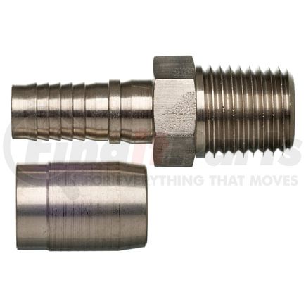 Gates G40100-0806S Hydraulic Coupling / Adapter Male Pipe (NPTF - 30 Cone Seat) - Stainless Steel (C14)