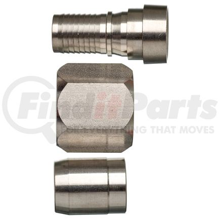 G40170-0505S by GATES - Dual Seat Female JIC 37/SAE 45 Flare Swivel - Stainless Steel (C14)