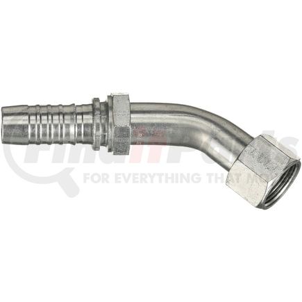 Gates G20175-1616X Hydraulic Coupling / Adapter Female JIC 37 Flare Swivel - 45 Bent Tube (GlobalSpiral)