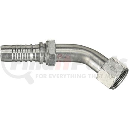 Gates G20175-1616 Hydraulic Coupling / Adapter Female JIC 37 Flare Swivel - 45 Bent Tube (GlobalSpiral)