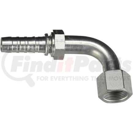 Gates G20240-1010 Hydraulic Coupling / Adapter Female Flat-Face O-Ring Swivel - 90 Bent Tube (GlobalSpiral)