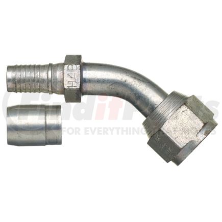 Gates G40175-0808 Hydraulic Coupling / Adapter Female JIC 37 Flare Swivel - 45 Bent Tube - Steel (C14)