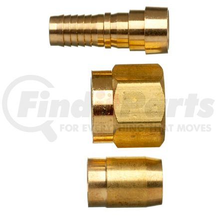 Gates G40200-0606B Hydraulic Coupling / Adapter Female SAE 45 Flare Swivel - Brass (C14)